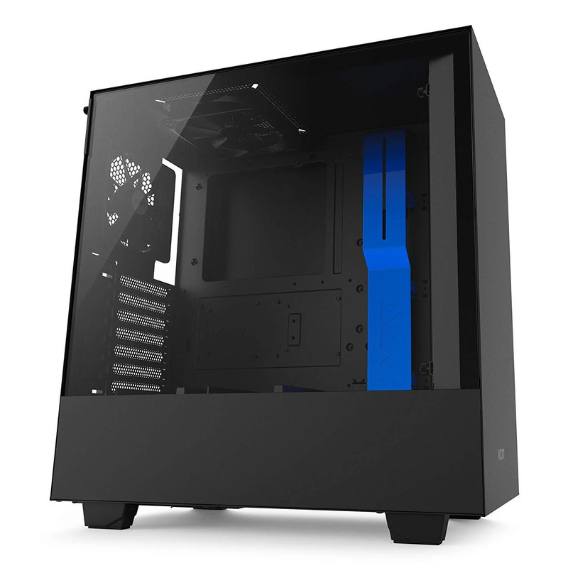 NZXT H500 ATX Mid Tower Case - Black/Blue - صندوق